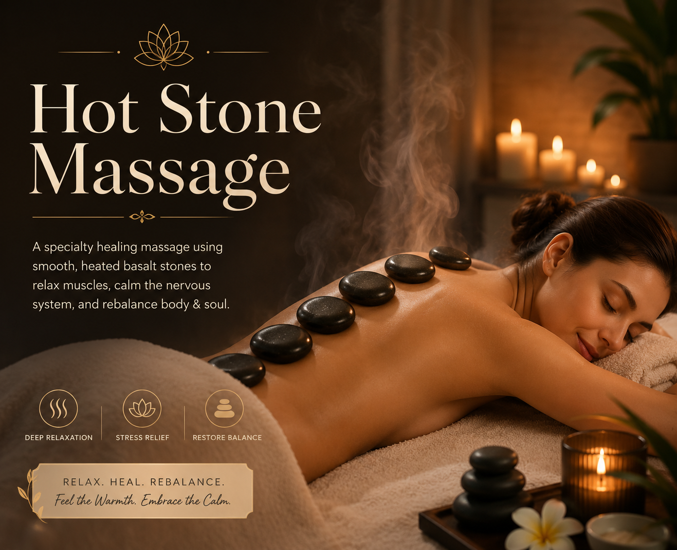 1 Hot Stone Massage - Image 1